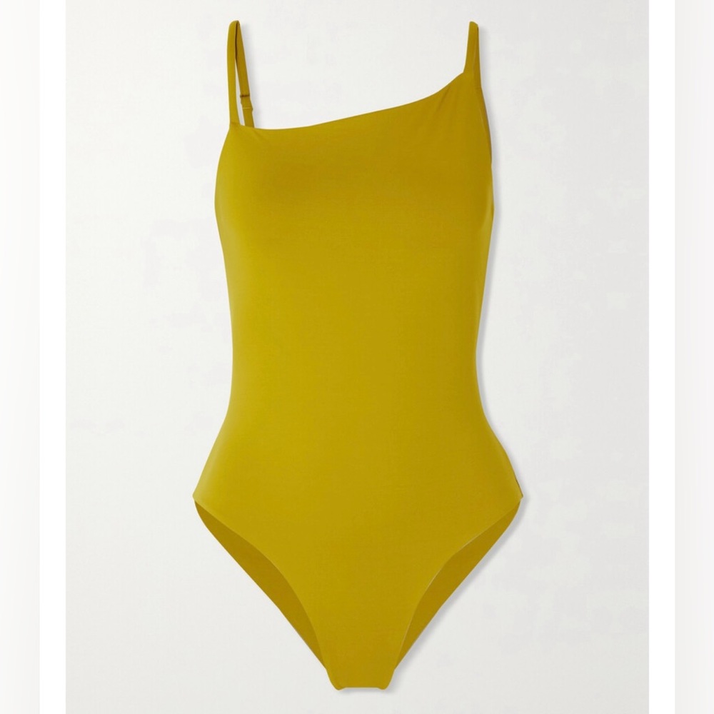 SKIN
The Lucie asymmetric swimsuit Green/Citrone/Yellowgreen size Medium